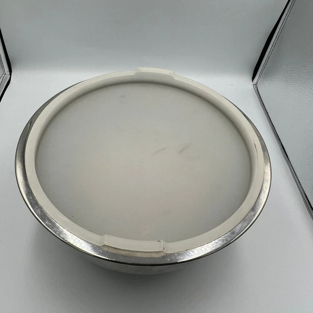 Wolfgang Puck Mixing Bowl Set Unisex OS Silver Good Stainless Steel Lidded 3pc